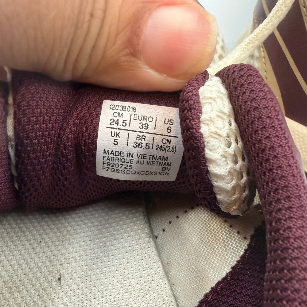 Asics Gel-1130 Kids Sneakers Cream Deep Mars Maroon Running Shoes US 6/ US 7.5 W - Picture 7 of 7
